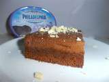 Cheesecake au philadelphia milka, biscuit aux petits beurre