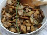 Poêlée de champignons au sirop d’agave et balsamique – #Vegan