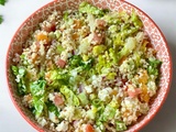 Salade de boulgour aux légumes d’été et fromage végétal maison