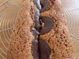 Cake marbré chocolat et noisettes par Conticini