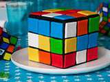 Gâteau damier Rubik’s Cube