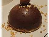 Sphère chocolatée & sa mousse pralinée