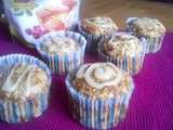 Muffins aux flocons d’avoine et chocolat blanc avec Pure Via