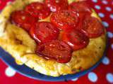 Tarte tatin aux tomates (avec une pâte à pizza)