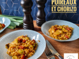 Risotto crémeux aux poireaux et chorizo (à l’autocuiseur, Cookeo ou Instant Pot)