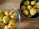 Mini-muffins magret-comté & courgette-curry