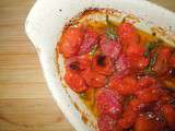 Tomates semi-confites à la salicorne