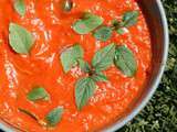 Sauce tomates/poivrons et basilic