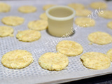 Tuiles de chou-fleur au parmesan et aux amandes