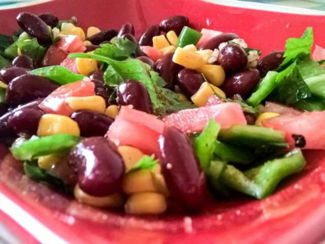 Recettes de Salade aux haricots rouges