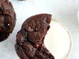 Cookies tout chocolat aux pépites de chocolat