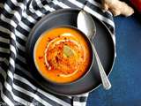 Meilleure soupe de carottes au gingembre et citron vert (vegan)