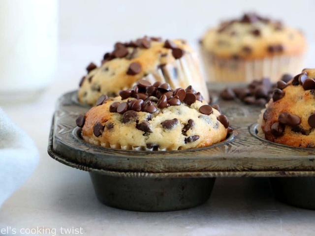 Recettes De Muffins Aux P Pites De Chocolat De Del S Cooking Twist