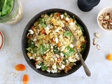 Salade de quinoa, abricots et feta au curry