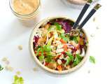 Salade Thai vegan au quinoa (sans gluten)