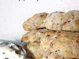 Cookies salés roquefort & graines de lin