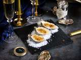 Huîtres gratinées : parmesan & truffe noire