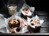 Muffins vegan aux cerises & sirop de cranberry