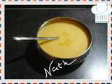 Veloute courge poireaux au curry
