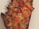Brushetta au saumon & tomate mozza
