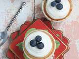 Blueberry cream cheese cupcake