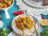Curry de chou-fleur et de patate douce كاري بالخضر قرنبيط و بطاطا حلوة