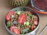 Salade de lentilles à l'orientale