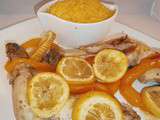 Cuisses de poulet au citron et poivron