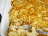 Mac and cheese : gratin de pâtes à l'emmental et au cheddar (Etats-Unis)