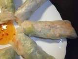 Rouleaux de printemps carotte, pousses de soja et salade (Viet-Nam) + méthode de pliage