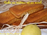 Cake au citron et au miel