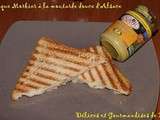Croque Morbier à la moutarde douce d'Alsace