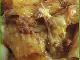 Gratin de pâtes à la mozzarella :  Pasta al forno 