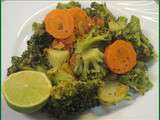 Idée de poélée de légumes : poélée de brocolis et carottes au citron et basilic