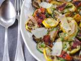 Salade de Légumes d’Eté Grillés, Chorizo & Manchego