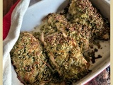 Filet de poulet en croute de pesto