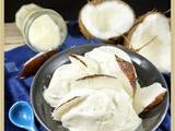 Glace à la noix de coco sans lactose
