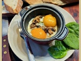Œuf cocotte épinards gorgonzola champignons et conseils pour réussir les œufs cocotte avec les différentes cuissons