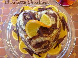 Charlotte orange-chocolat pour Charlène