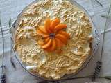 Gâteau meringué abricots-lavande