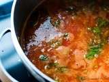 Soupe à la tomate et au thon