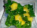 Salade mangue et épinard