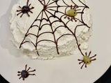 Fondant au chocolat pimenté façon toile d’araignée