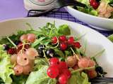 Salade aux groseilles et cassis