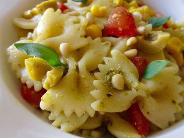 Recettes de Salade de Pates au Pesto