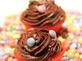 Cupcakes au chocolat et smarties