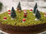 Gâteau chocolat-pistache ou La forêt du Père Noël