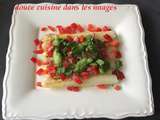 Asperges blanches et jambon de Vendée en salade