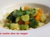 Couscous Aïcha de Tipiak aux fèves, carottes et courgettes