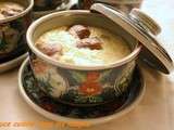 Flan salé ou chawan-mushi au poulet, crevettes et shiitakes